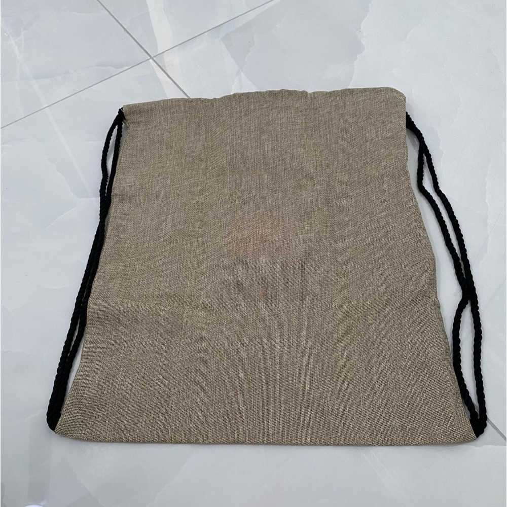 Tito’s Burlap Backpack Drawstring Bag - image 2